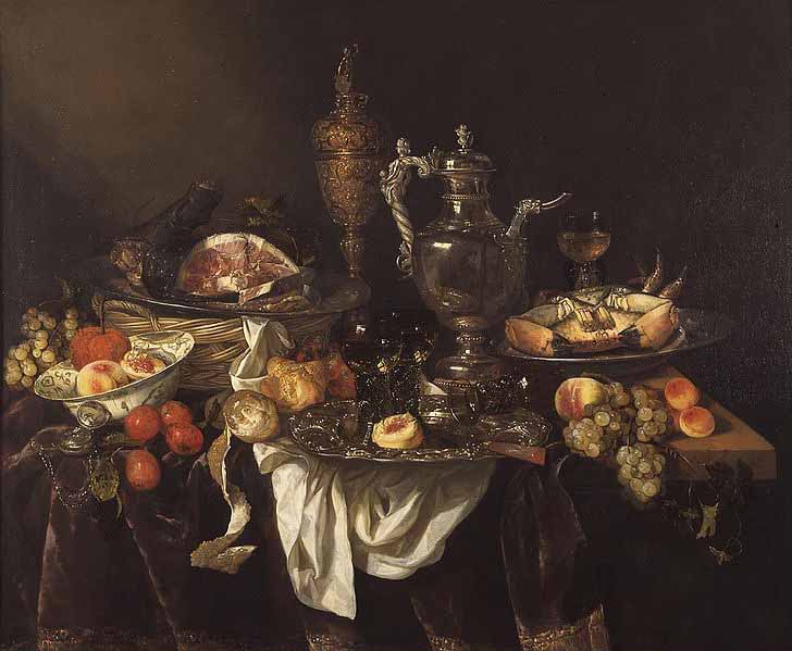 Banquet still life.